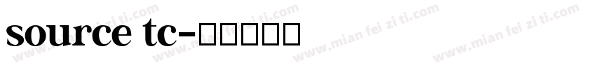 source tc字体转换